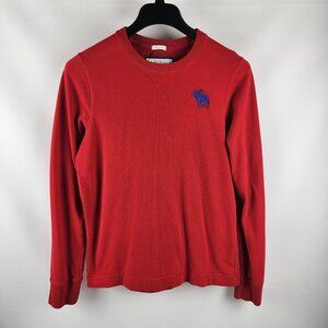 Abercrombie & Fitch Shirt Mens XL Red Vintage Muscle Fit Crewneck
